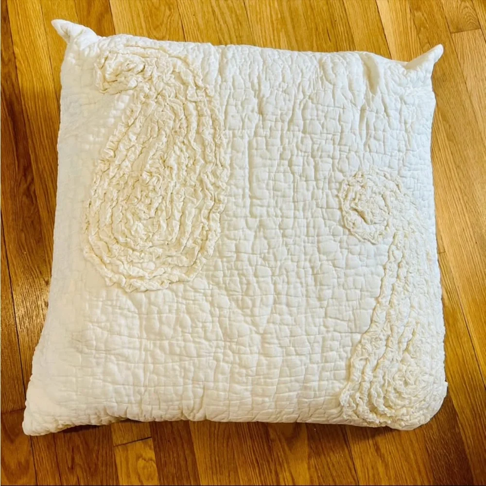 Pottery Barn Off White 3 Pillow Shams